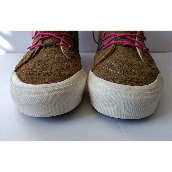 Vans Sk8-Hi Echo DX Shoes Men's 10 Hairy Suede Brown Beige - Picture 2 of 9